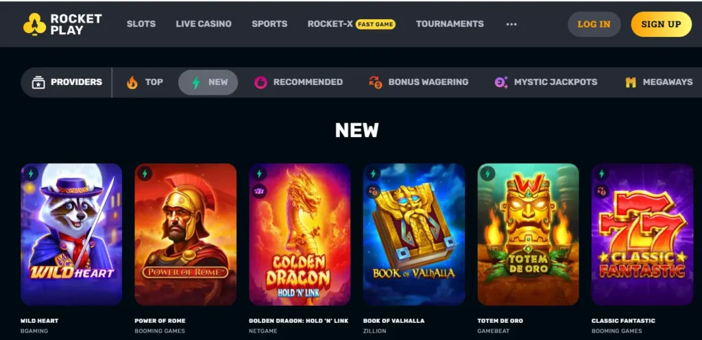 RocketPlay Australia Offers Slot Machines and Games